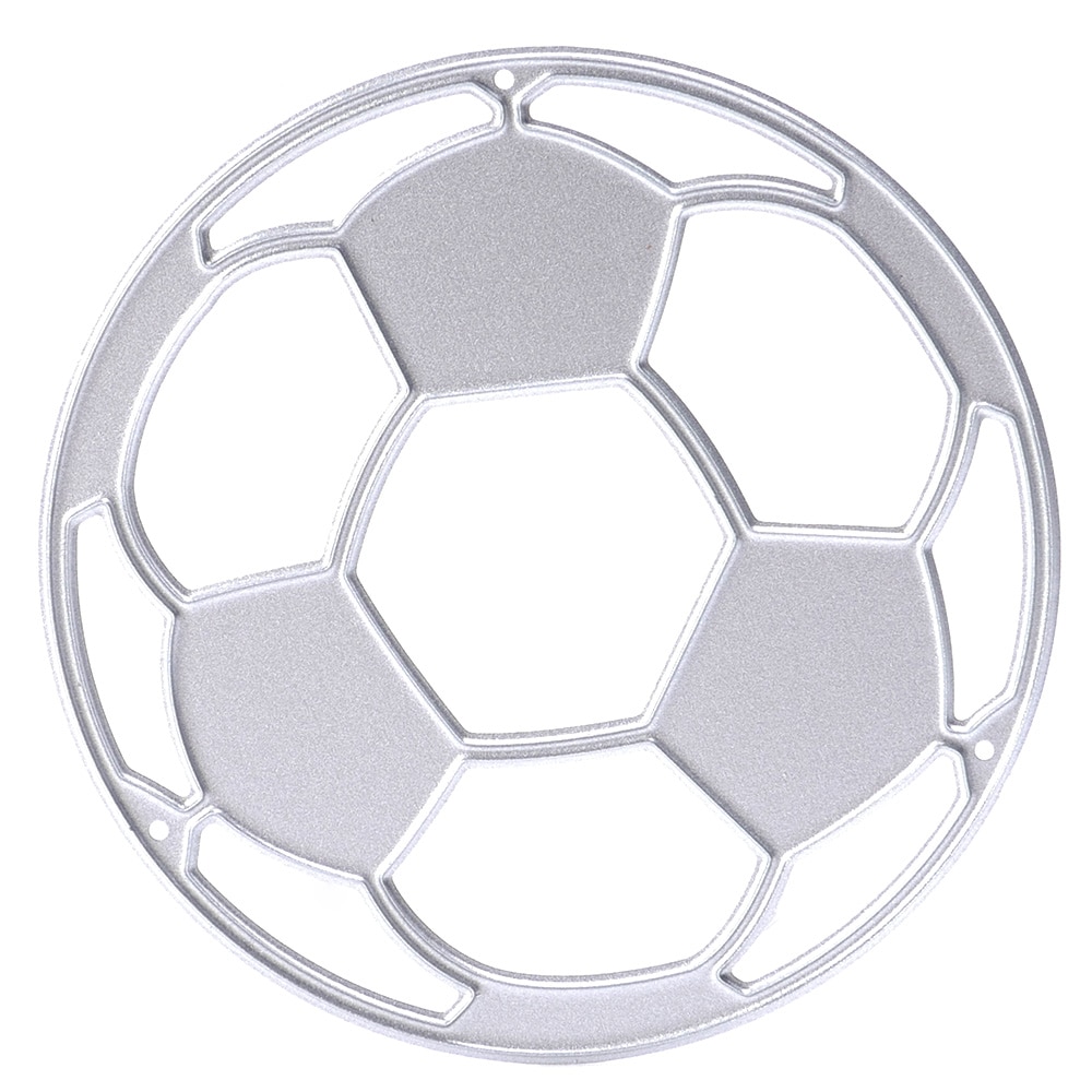 Fodbold skære dies fødselsdagsfest metal skære dies stencils til gør-det-selv scrapbog album stempel papir kort prægeform