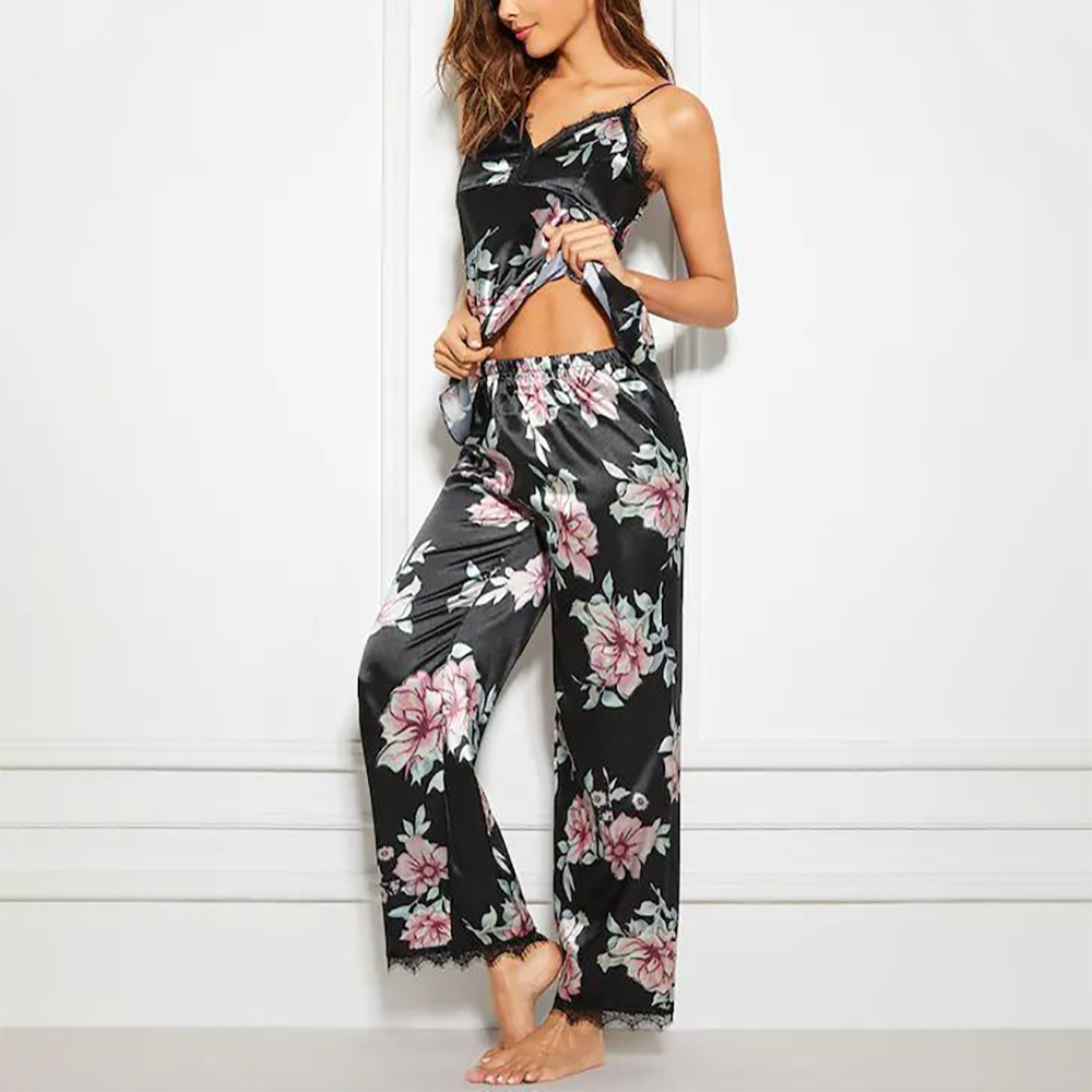 Women's Floral Pajamas Set Women's Sense Pants Pajamas Set Pajamas Pajamas Set