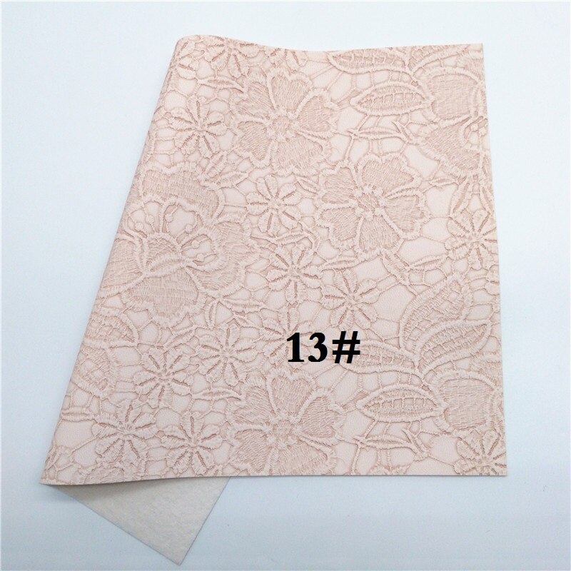 Glitterwishcome 21X29CM A4 Size Vinyl Voor Bows Iriserende Reliëf Bloemen Leer Stof Kunstleer Lakens voor Bows, GM604A: 13