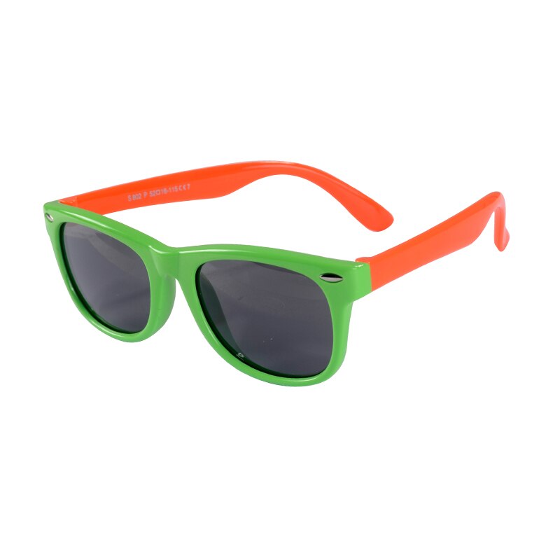 Gafas de sol polarizadas para niños, niñas, gafas de silicona ultrasuaves, gafas de sol de seguridad para bebés y niños, gafas UV400 5S: 802-15