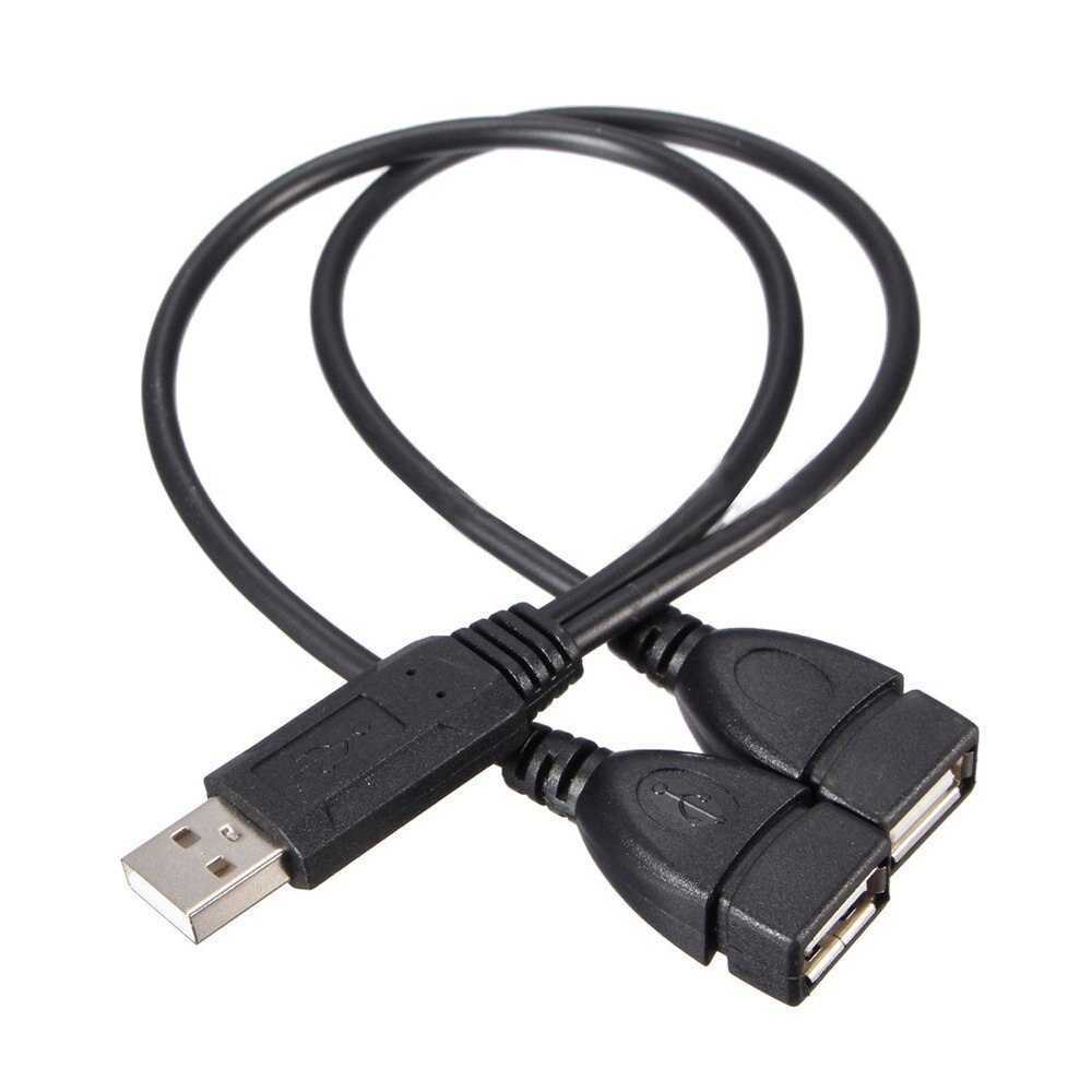 USB 2.0 A Male naar 2 Dual USB Vrouwelijke Jack Y Splitter Charge Data Sync Hub USB Kabel Verlengsnoer USB Splitter Enhancer Adapter