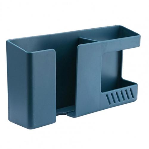Wall-mounted Remote Control Holder Strong Load-bearing Remote Control Case Anti-dust Round Corner Remote Control Holder for Home: Blue