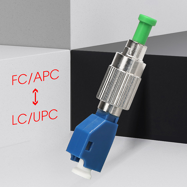 5PCS LC Female To FC Male Optical Power Meter Visual Fault Locator Fiber Optic Hybrid Adapter simplex Single mode Optic: FC APC-LC UPC