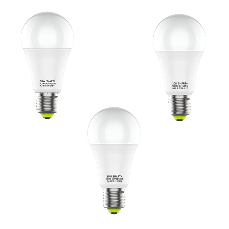 10W E27 WiFi Smart Bulb Work With Alexa RGB Colorful Dimmable Timer Function Magic Light Remote Controller Lamp Night Light: 3pcs