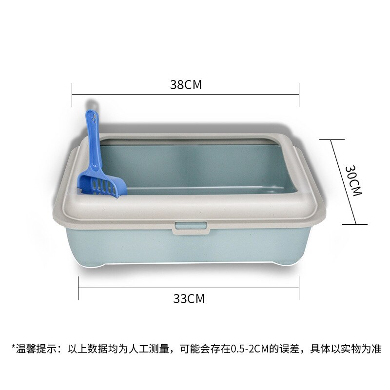 Litière pour chat bassin semi-fermé chat toilette trompette chat excréments bassin chat litière bassin chat fournitures chat merde bassin