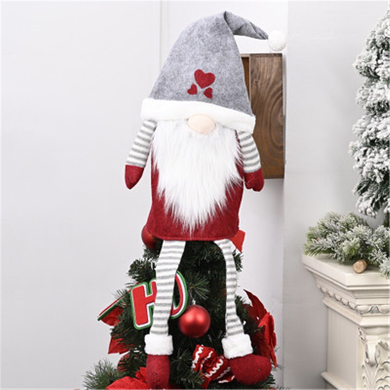 Large Artificial Red Flower Heads Christmas Tree Toppers Star Home Wedding Decoration DIY Flower Christmas Tree Year Decor: Gray