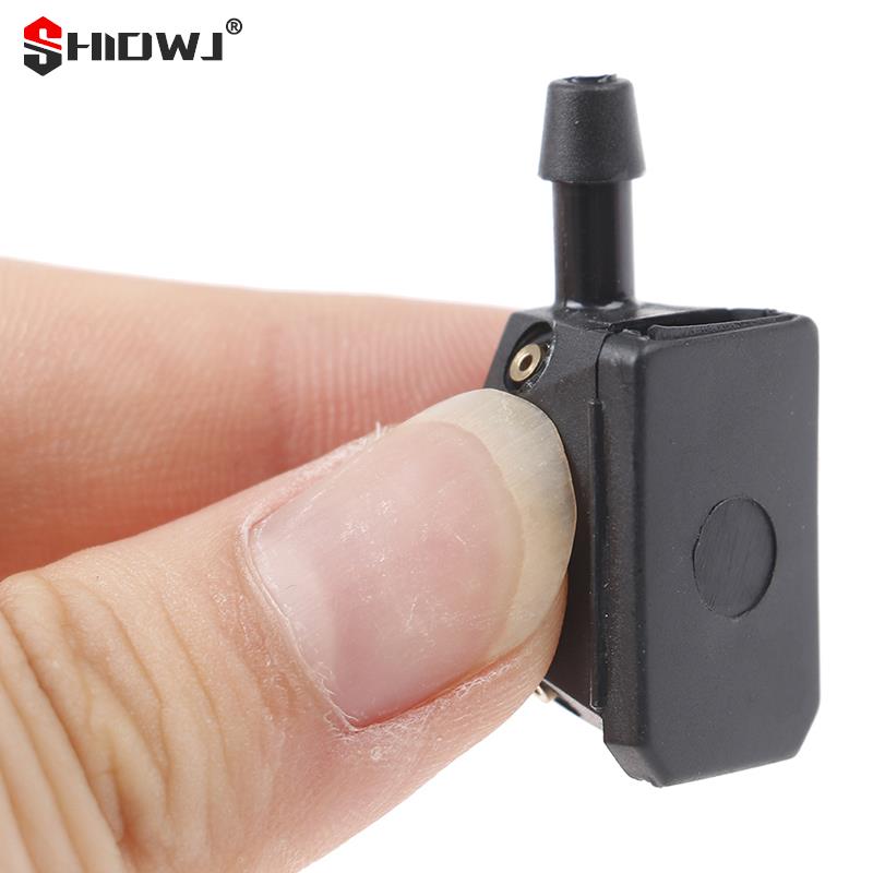 2PCS Universal Auto Windschutz Scheibe Wischer Klinge Wasser Spray Düsen Montiert Auf 8mm 9mm 4 Weg Upgrade direkt Fit Große Schärfen