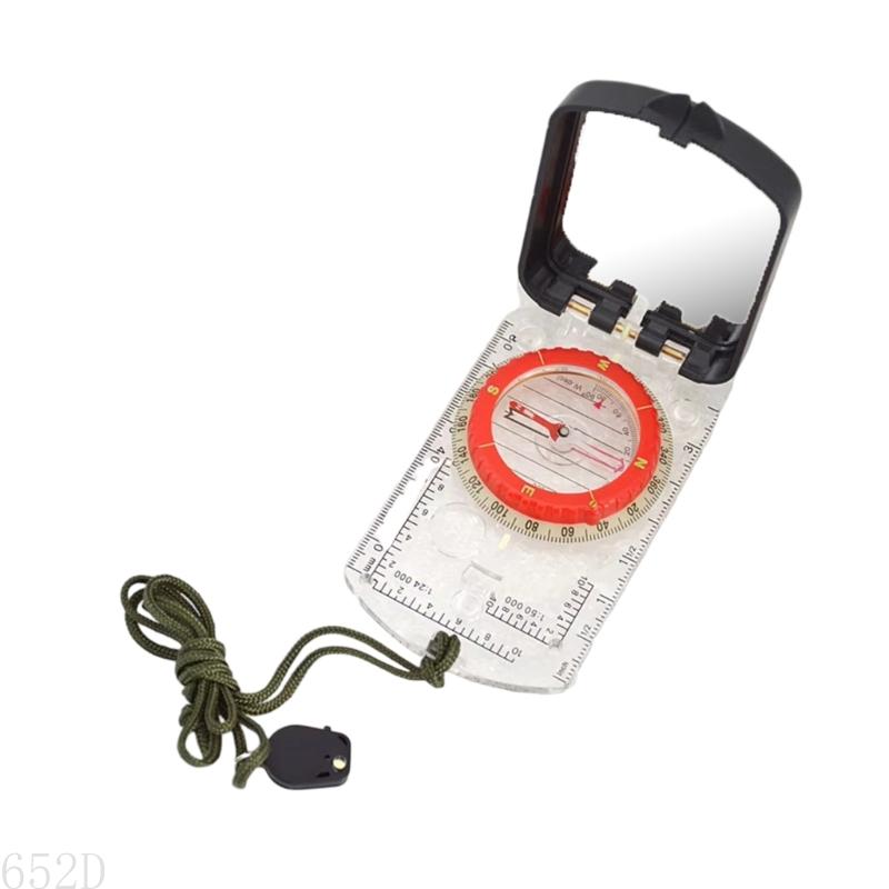 652d Hoge nauwkeurigheid Kompassen met spiegelnavigaties Tool voor het wandelen camping variabele declinatie Practical Tool