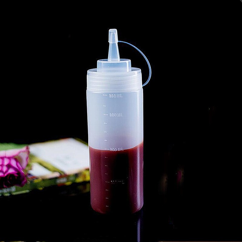 5/7/8/12Oz Saus Azijn Olie Ketchup Jus Cruet Keuken Accessoires Juskom Plastic Kruiderij dispenser Squeeze Fles