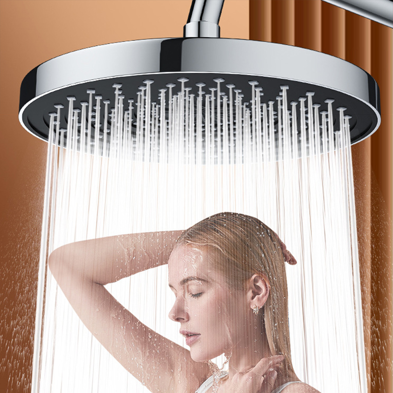 Top Spray Large Water Volume Booster Shower Head Pressurized Single Head Home Bathroom Shower Head Set