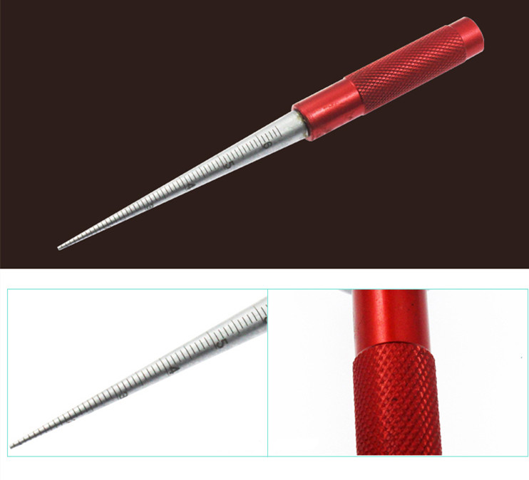 1pcs 1-6.5mm 3-15mm Conical Feeler Gauge Taper Cone Cylinder Gauge Hole Size Diameter Taper measure Gauge