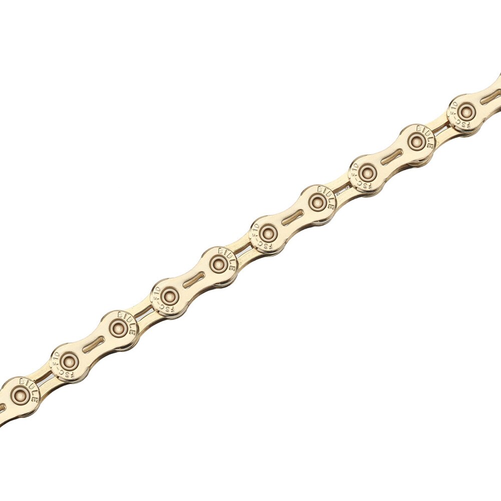 Mtb terrengsykkel sykkel sykling 10 hastighet 116 uthult stålkjede variabel hastighet kjede hul variabel hastighet kjede: Gylden