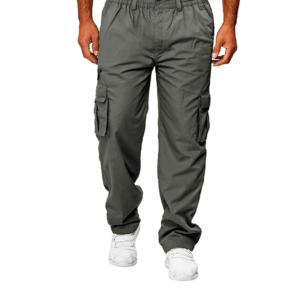 Heren Losse, Rechte Pijpen En Casual Herenmode Voor Heren, Casual Met Meerdere Zakken, Losse Overall Met Rechte Pijpen, Outdoorbroeken Voor Heren