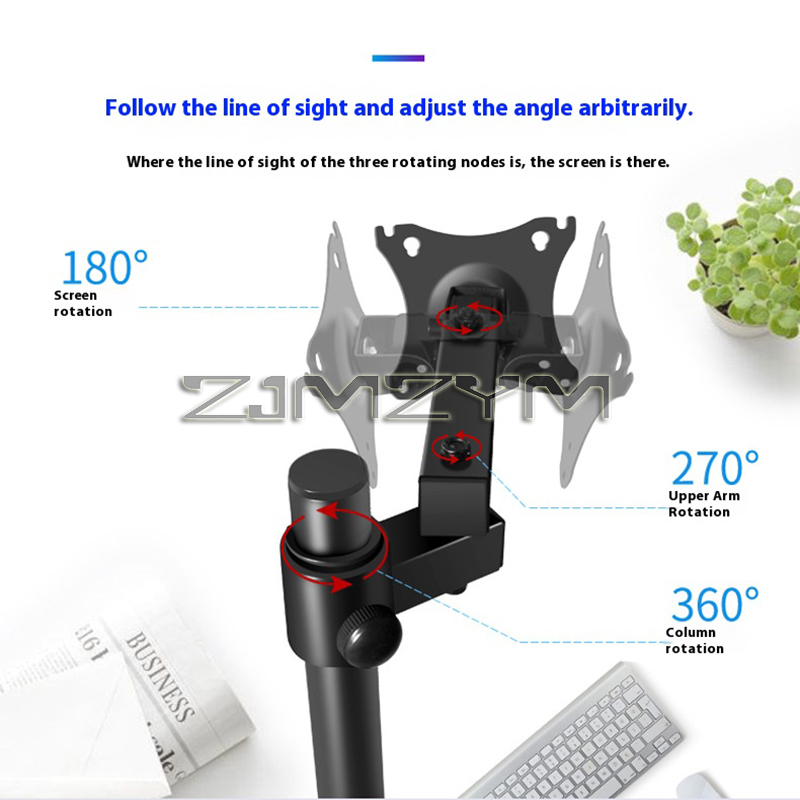 Single Monitor Bracket 14 To 27 Inches Screen Computer Desk Mount Stand Adjustable Monitor Arm Screen Holder