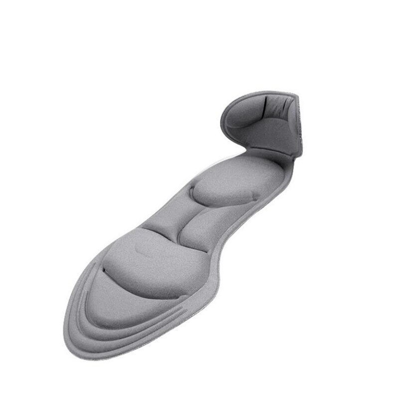 2 stücke 7D Bogen Unterstützung Silikon Schuh Pad Komfortable Gel Einlegesohlen Männer Massage Sohle Schuh Frauen Einlegesohlen Einsätze Dämpfung Pads: grau
