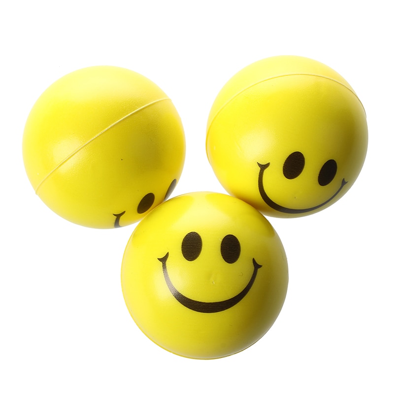 3pcs Happy Ball Yellow