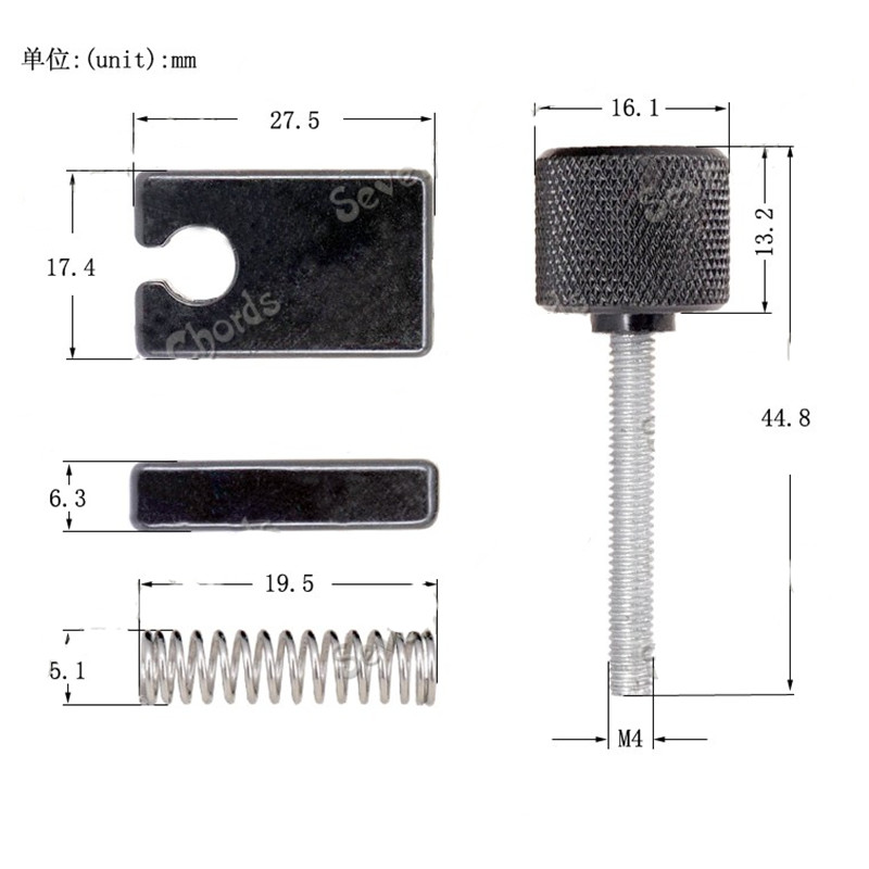 Een set van 4 stuks Headless basgitaar brug string zadels zwarte gitaar muziekinstrument accessoires onderdelen