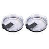 2pcs Spill-proof Lids for YETI Rambler 30 oz Tumbler Splash Resistant Covers Opening Replacement Car Cup Cover