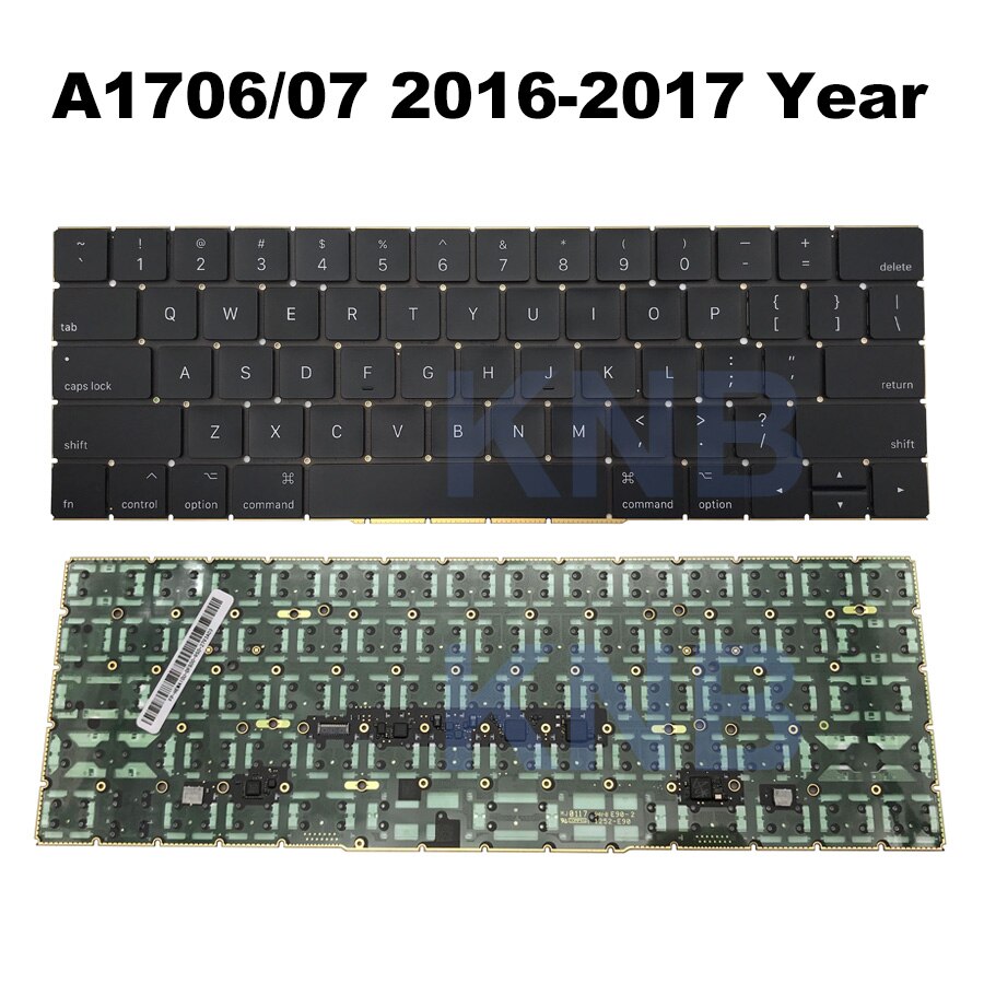 Laptop English US keyboard For Macbook Pro A1706 A1708 A1534 A1989 A1990 A2141 A2289 A2337 A2338 Keyboard Replacement: A1706 A1707 US