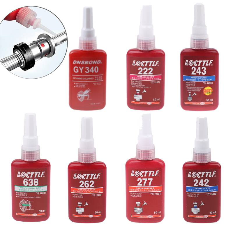 1 PC Sealing Screw Glue Retainer Locking Adhesive Metal Screw Anaerobic Adhesive 243 340 Glue Locking Agent Anti-corrosion 50ML