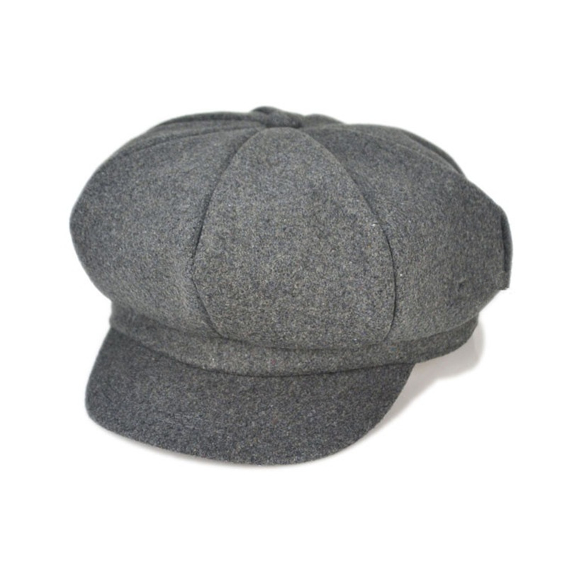 Boina plana para bebé, niño y niña gorro para, gorro plano, color rojo, negro, gris, 2-6 años