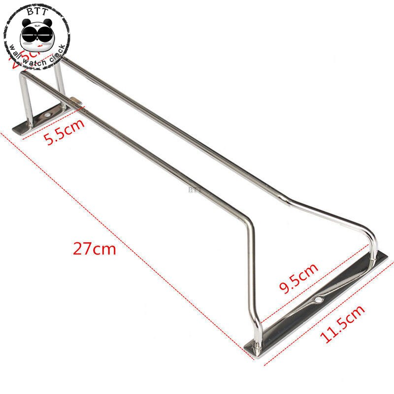 Nuttig 27/35/55Cm Rvs Wijnrek Glas Houder Opknoping Bar Hanger Plank