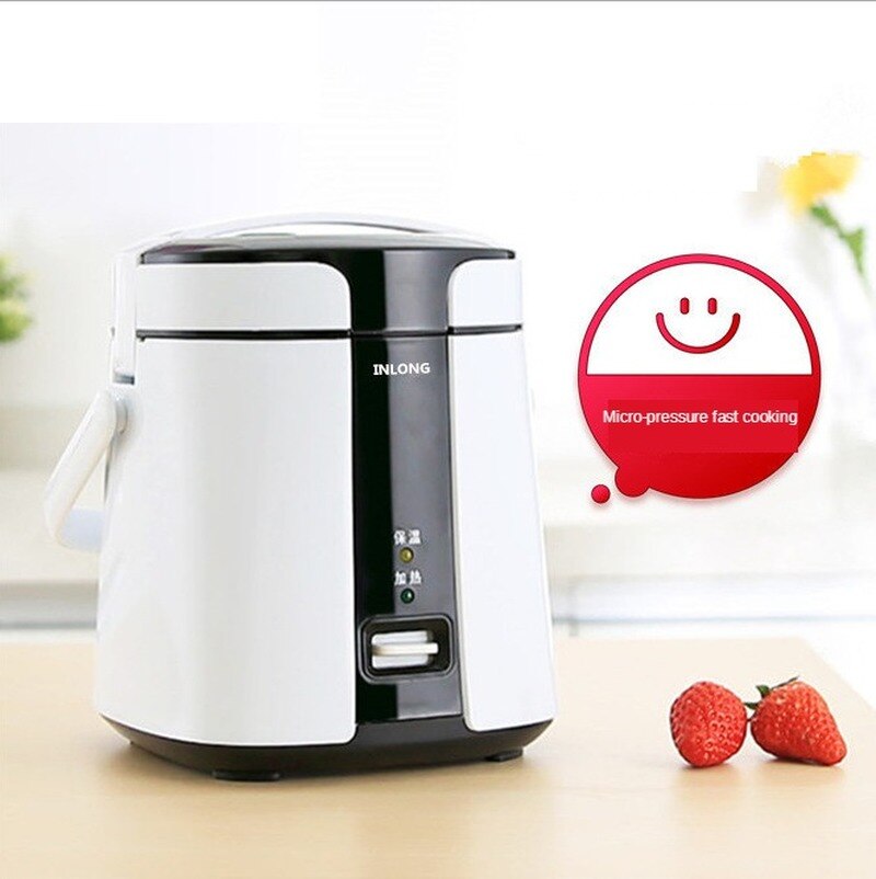 Multifunksjonell riskoker bærbar husholdnings riskoker non-stick panne mini 1.2l liten riskoker