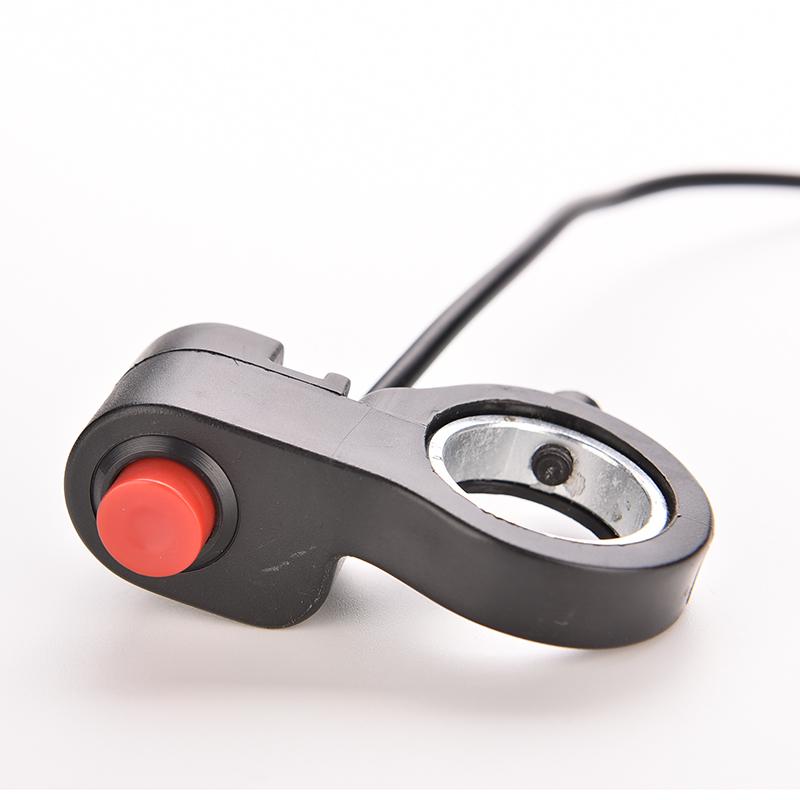 1PC Universal Motorcycle Handlebar Switch E-Bike Motor Single Switch 0.7m Cable ATV Horn Starter Kill Button Switch 7/8''