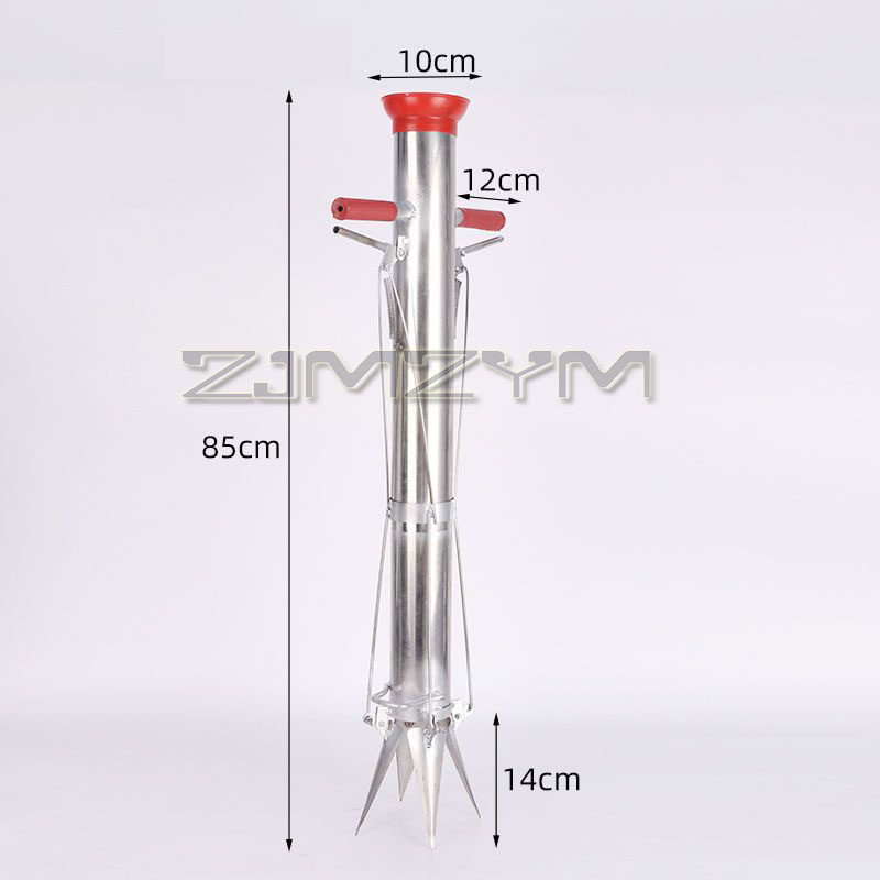 Sembradora de plántulas, Mini transplantador de patatas y tomates vegetales, sembradora rápida, macetero manual de acero inoxidable, máquina agrícola: Rojo