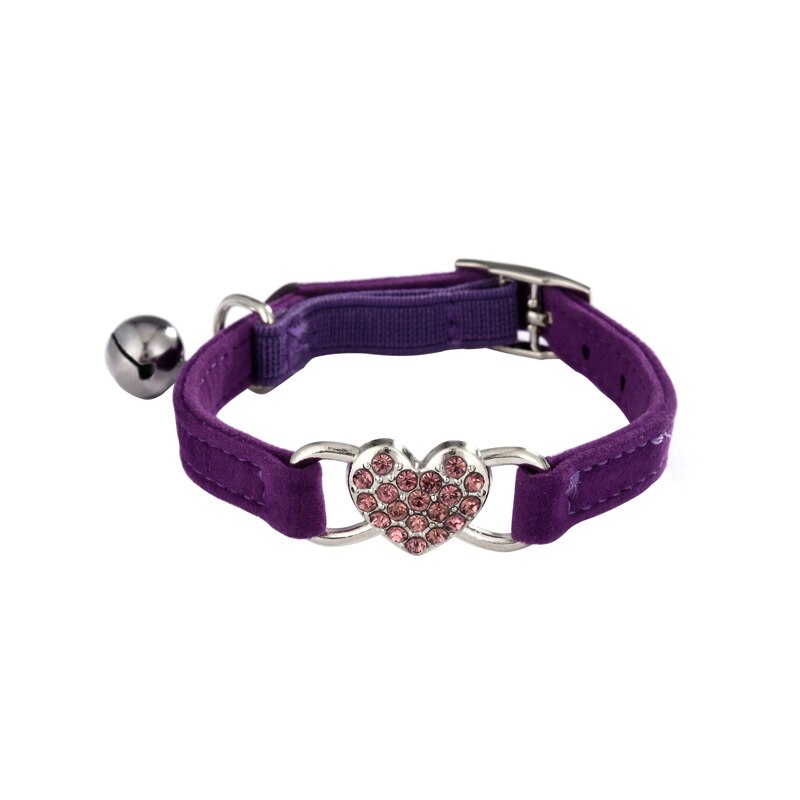 with bells the cat collar: Purple 
