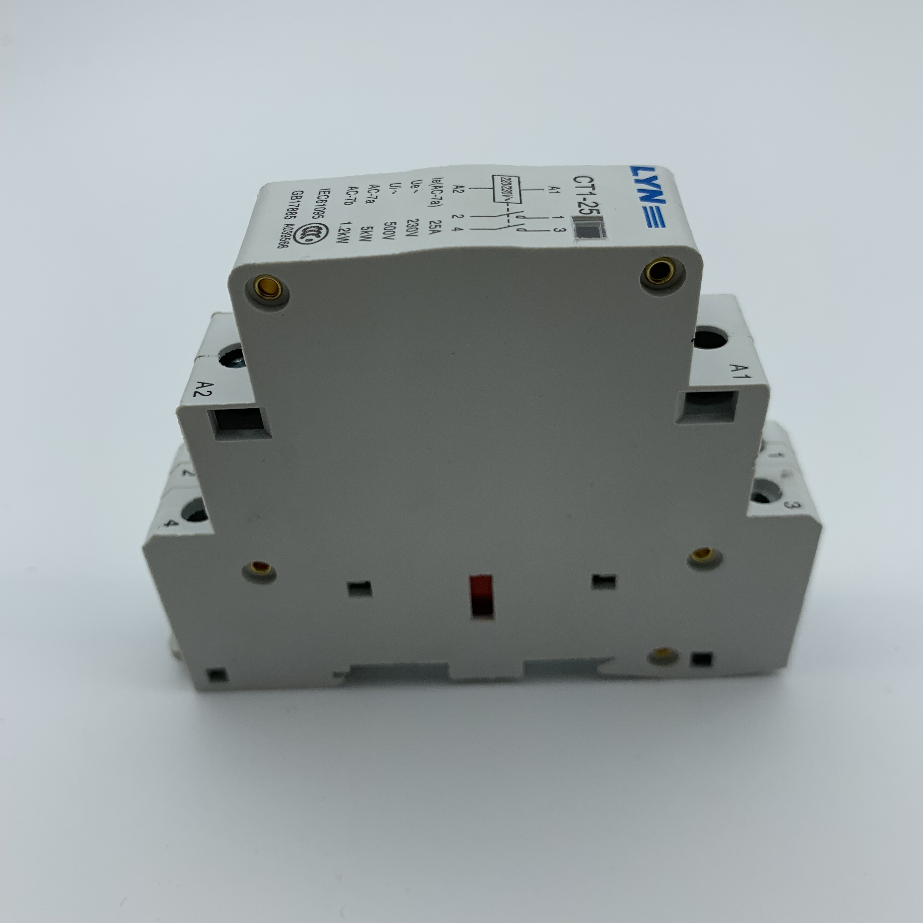 CT1 2P 16A 20A 25A 220V/230V 50/60HZ Din rail Household ac Modular contactor 2NO 2NC or 1NO 1NC LYN