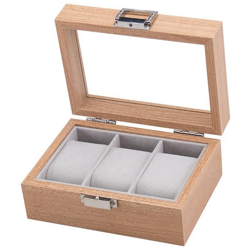 Wooden Watch Box Organizer Storage for Clock Watches Display Case Holder Storage Jewelry Boxes Best: Default Title