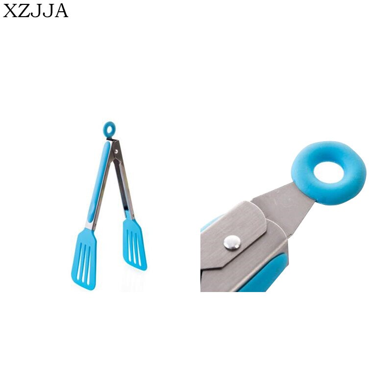 Xzjja 1 stk rustfrit stål køkken mad klemme grill tang anti varme pizza brød bøf tang klip mad tang køkken bage værktøjer