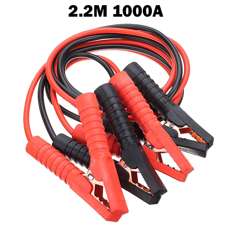 2.2 Meter 1000A Heavy Duty Car Battery Jump Leads Booster Cables Jumper For Van Truck Automobiles Accessories