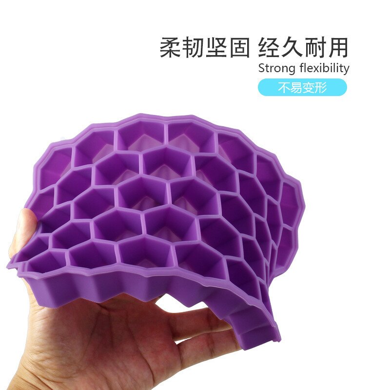 Silicone Honeycomb Ice Cube Tray Ice Cube Mold Food Grade Cavity Flexible Ice Molds Whiskey Cocktail Ice Maker