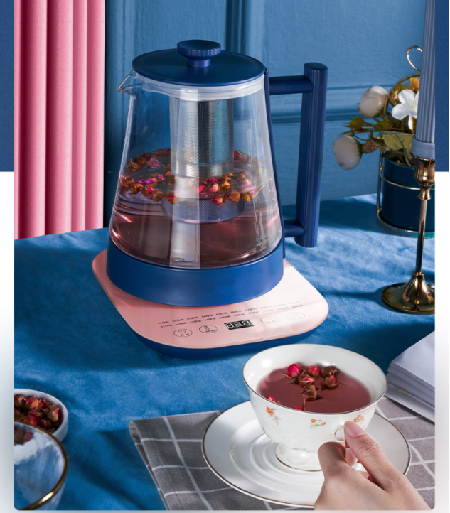 220V 1800ML Electric Kettle Automatic Multifunction Health Preserving Pot Tea Porridge Dessert Multi Cooker