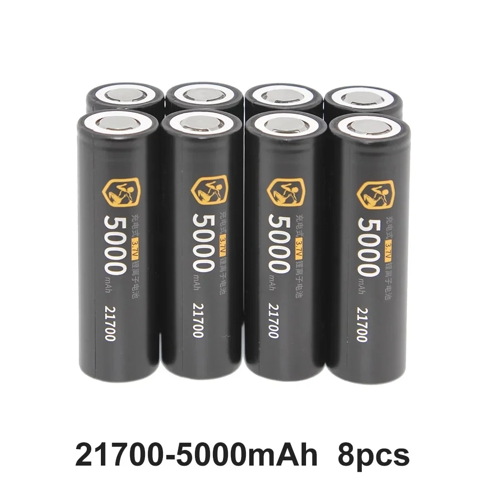 Batteria 21700 DLGPOWER 5000mAh Batterie ricaricabili agli ioni di litio ad alta potenza ricaricabili ad alta capacità da 3,7 V per elettrodomestici