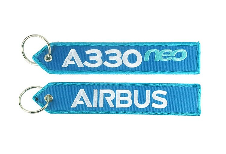 Airbus Logo A330 neo A350 A380 BELUGAXL Embroider Travel Long Luggage Bag Tag for Flight Crew Pilot Aviation Lover: A330