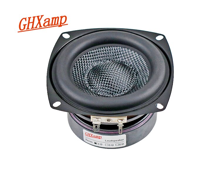 Ghxamp 4 Inch Woofer Subwoofer Luidspreker Hifi 4ohm 40W Glasvezel Geweven Wastafel Diepe Bas Loudspeaekr Grote Magnetische 1pc: Square Types