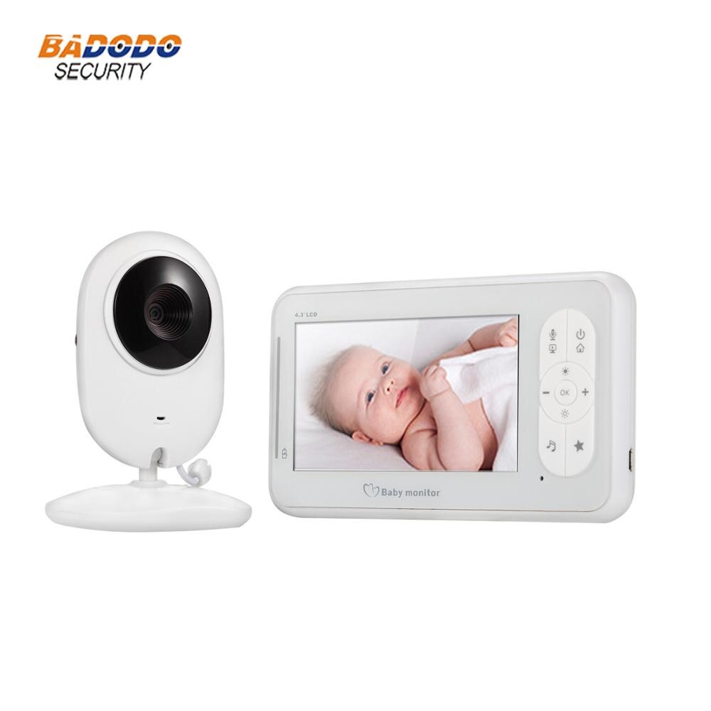 4.3 Inch lcd-scherm 2.4G Draadloze Babyfoon Met Nachtzicht Twee-weg Talk Temperatuur Monitoring