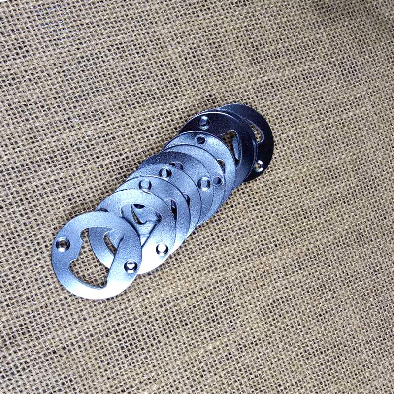 50pcs Stainless Steel Bottle Opener Part With Countersunk Holes Round Metal Strong Polished Bottle Opener Insert Parts
