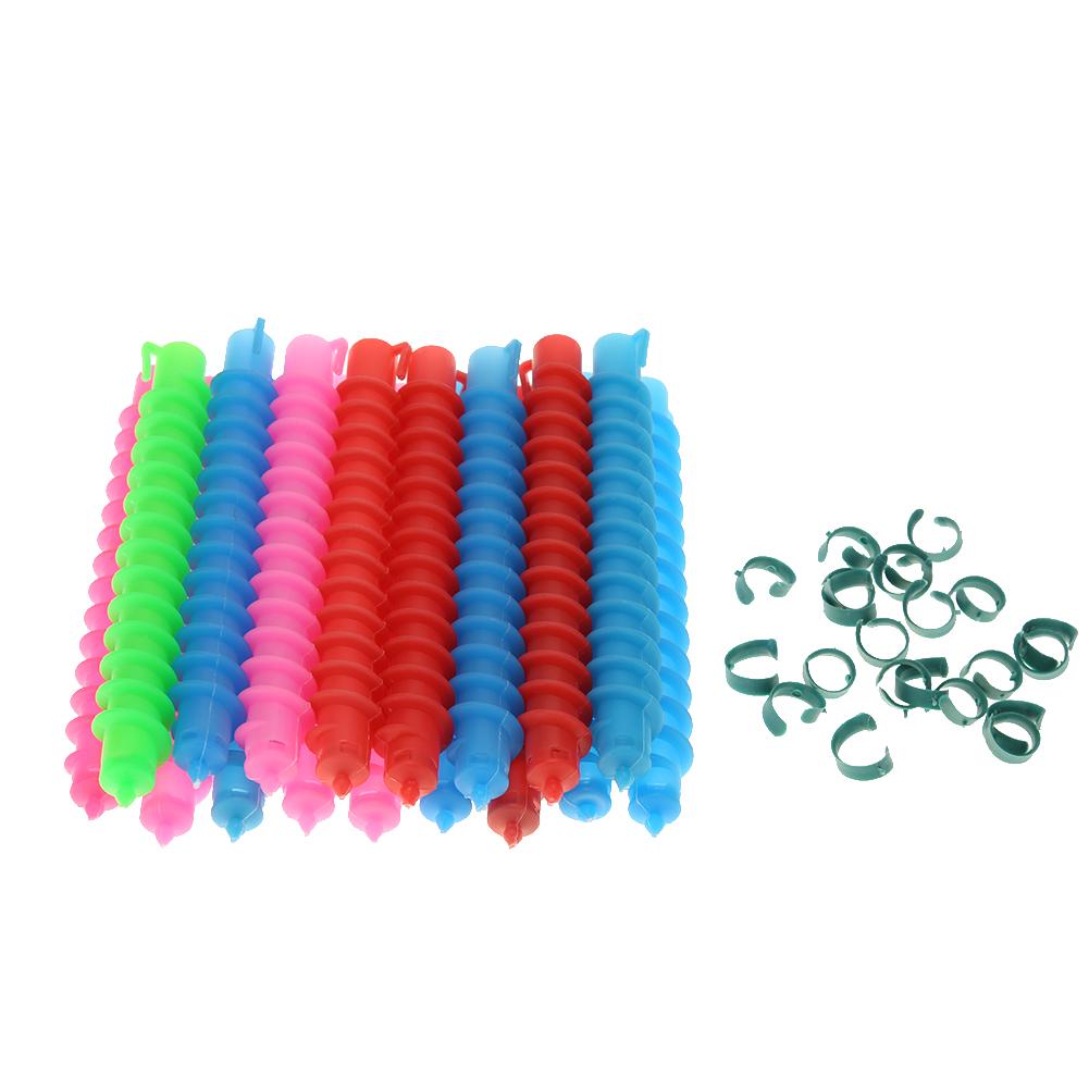 18/26/30/35Pcs Plastic Long Styling Barber Salon Tool Hairdressing Spiral Hair Perm Rod Hairdressing Curler Rollers Salon Tool: 18Pcs
