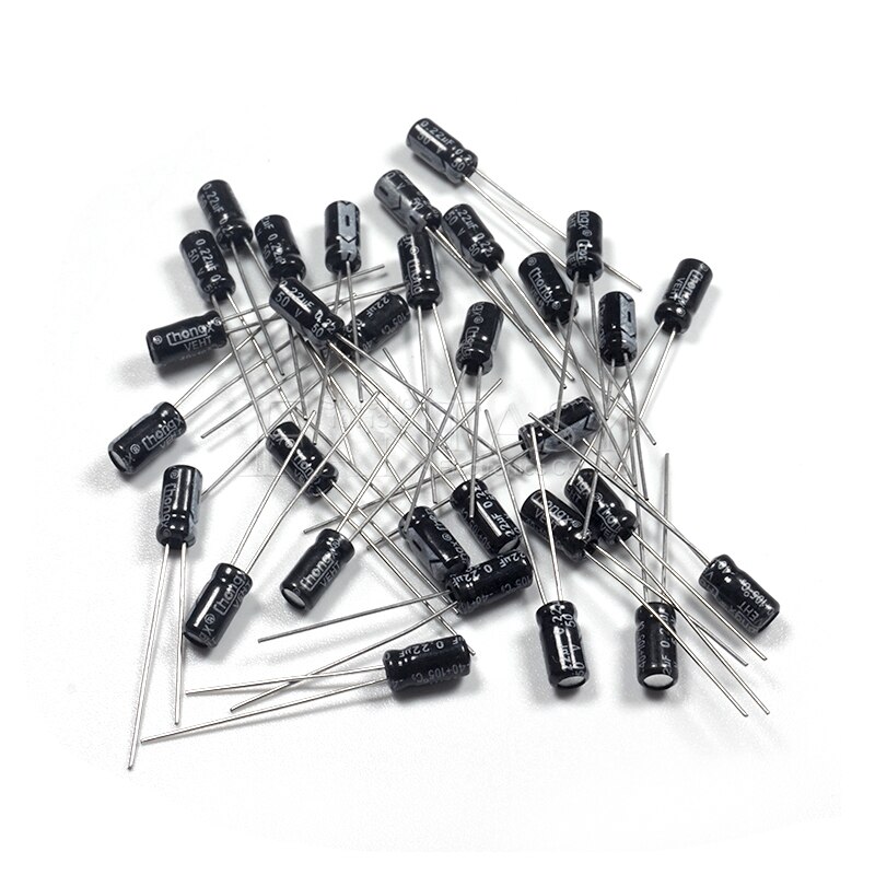 50 stk higt 50 v 0.22uf 5*11mm 0.22uf 50v 5*11 elektrolytkondensator