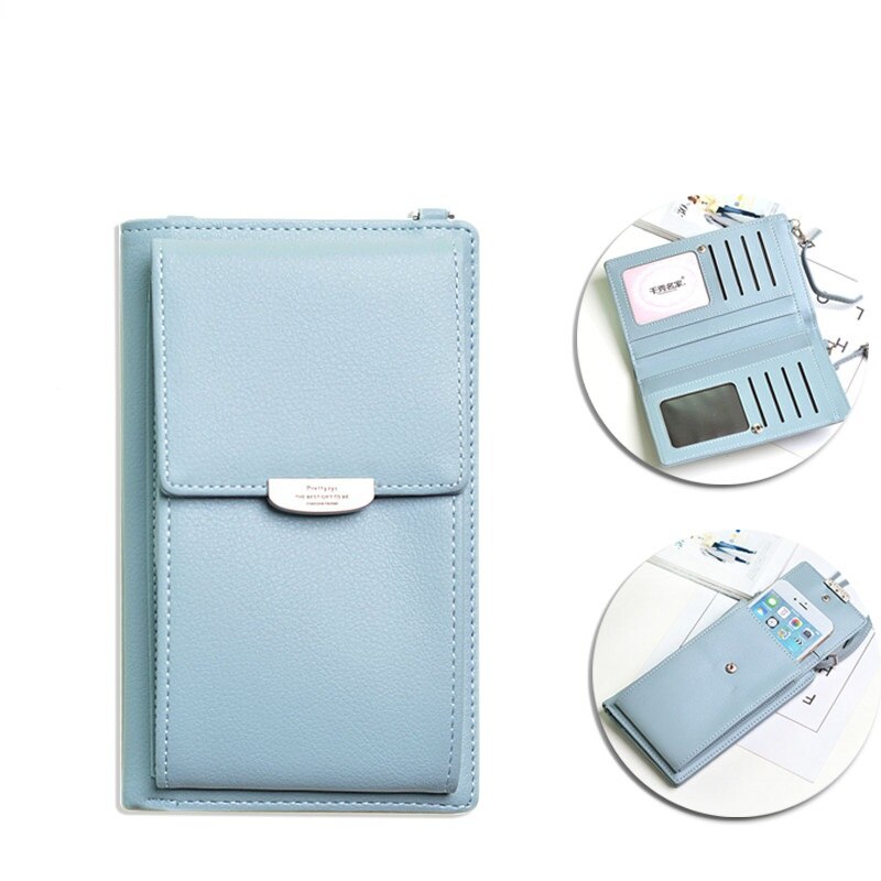 Women Crossbody Phone Wallet Case Multi Function Shoulder Bag Women's Wallet Female Purses