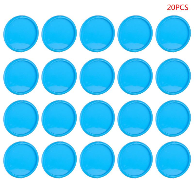 Anillo de plástico para portátil de 35mm de 20 uds, disco con orificio para setas, suministros de oficina G92E: Azul