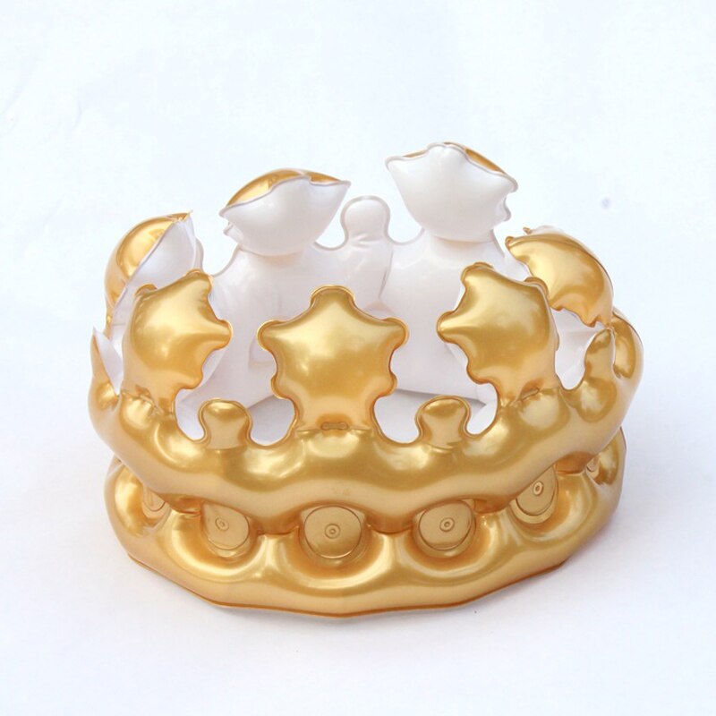 Kroonhoed kinderen volwassen tiara verkleedspeelgoed verjaardag dansfeest decoratie benodigdheden pvc gouden hoeden foto rekwisieten