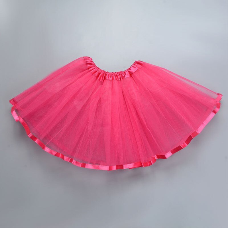 Jaar schattige meisjes tutu rokken babymeisjes pluizige pettiskirts rok prinsessenmeisje baljurk rok danskleding feest blauw: Rozenrood