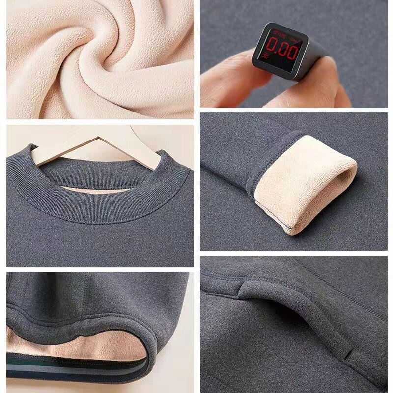 Thermal Underwear Men Thick Lamb cashmere Fleece Long Johns Keep Warm In Cold Winter Days