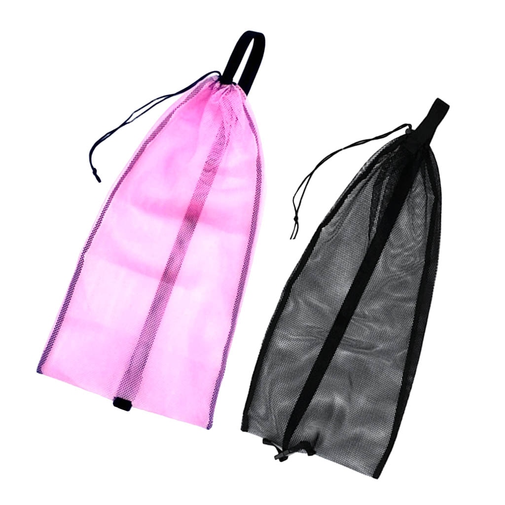2 stk tunge dykning snorkling svømme løbebånd mesh taske & skulderrem  - 25 '' x13 ''