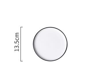 Plaat Nordic Stijl Keramische Diner Plaat Huishouden Steak Creatieve Effen Kleur Plaat: 1